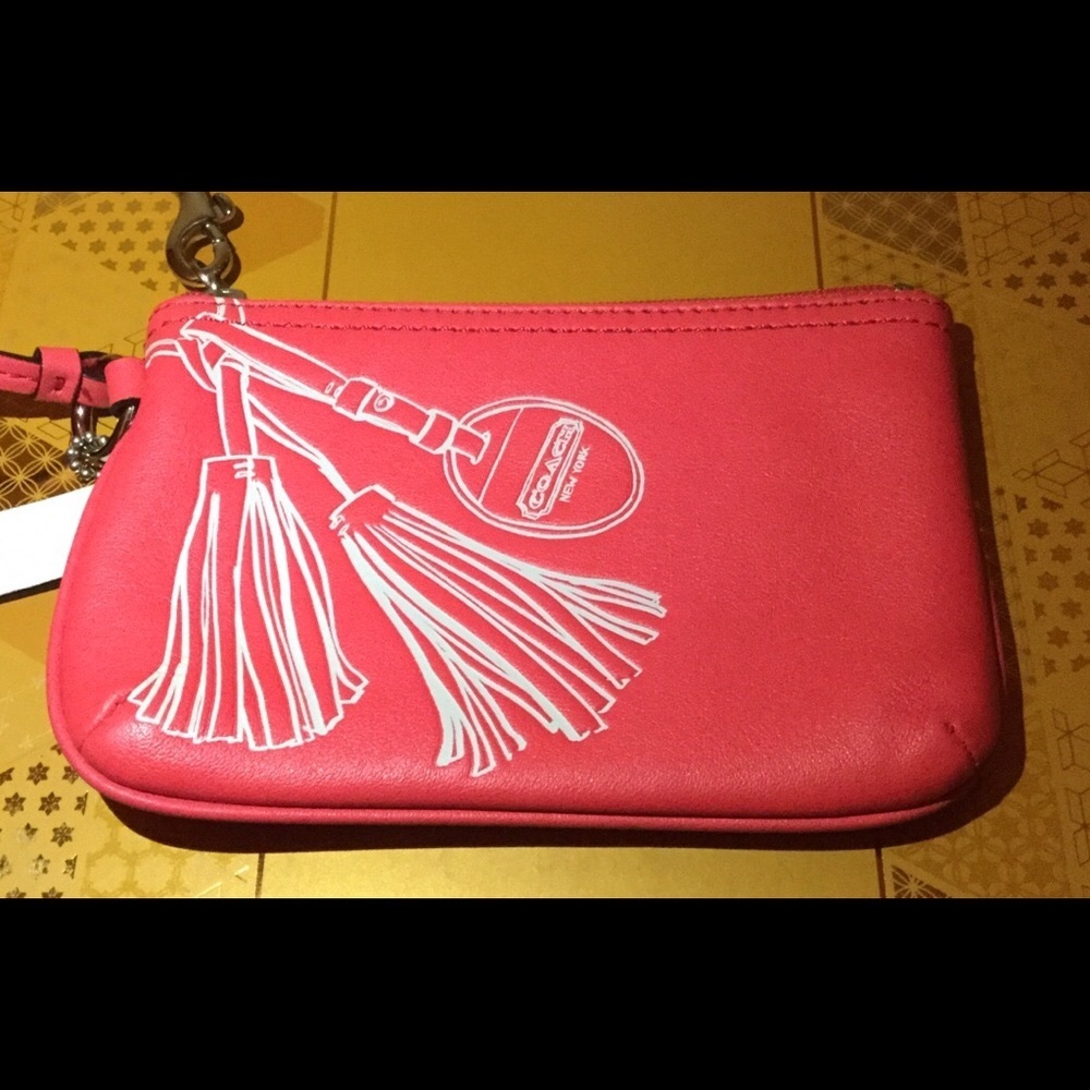 Coach Leather Wristlet